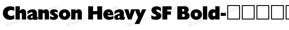 Chanson Heavy SF Bold字体转换